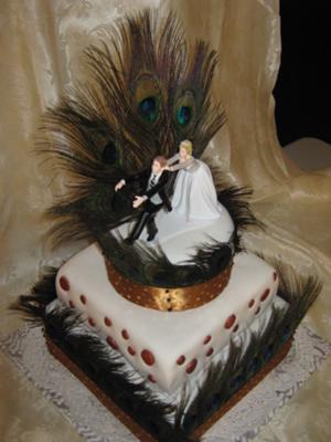 Peacock Wedding Cake Picture 2